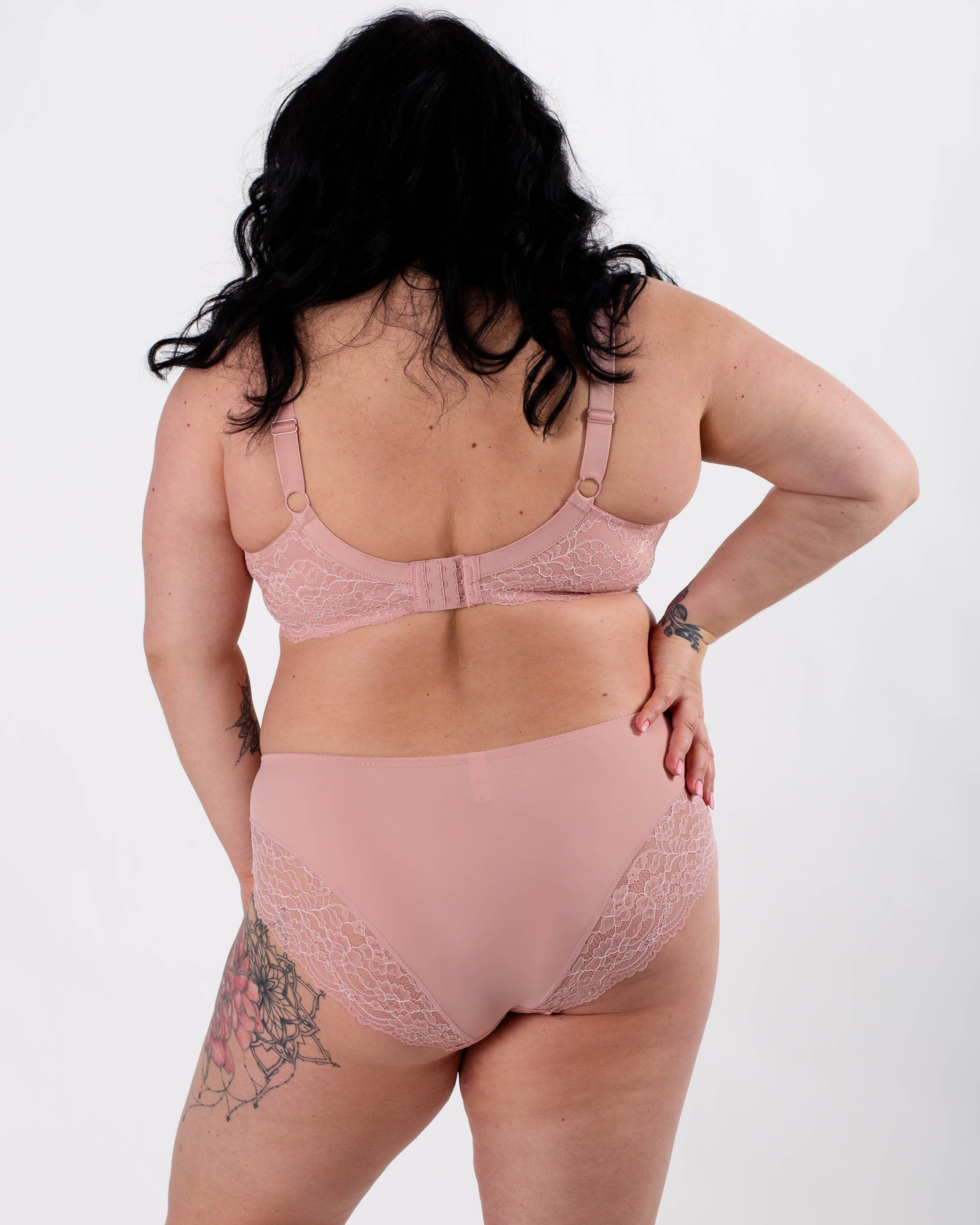 Трусики жіночі мікрофібра з мереживом Lanny 55676 пудра 4278-5